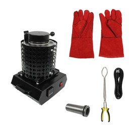 kimllier 1400W Metal Melting Furnace Kit 3KG Graphite Crucibles Melting Furnace Electric 110V 2012°F