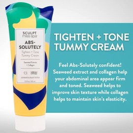 Miss Spa Crema Reafirmante Para Abdomen, Crema Corporal Con Colágeno, Crema Reafirmante Antienvejecimiento Para Abdomen, Ayuda A Reafirmar Y Tonificar