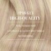 YoungSee Clip in Hair Extensions Real Human Hair Blonde Highlight