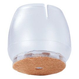 Scotch Chair Tips, 6-Pack of 1-in Round, Clear Anti-Slip Chair Leg Floor Protector for Hardwood Floors and Tile