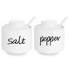 ONTUBE Farmhouse 8oz Pepper and Salt Bowls with Lid and