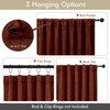 Chyhomenyc Chenille Rustic Red Curtains 84 Inches Long 2 Panels,