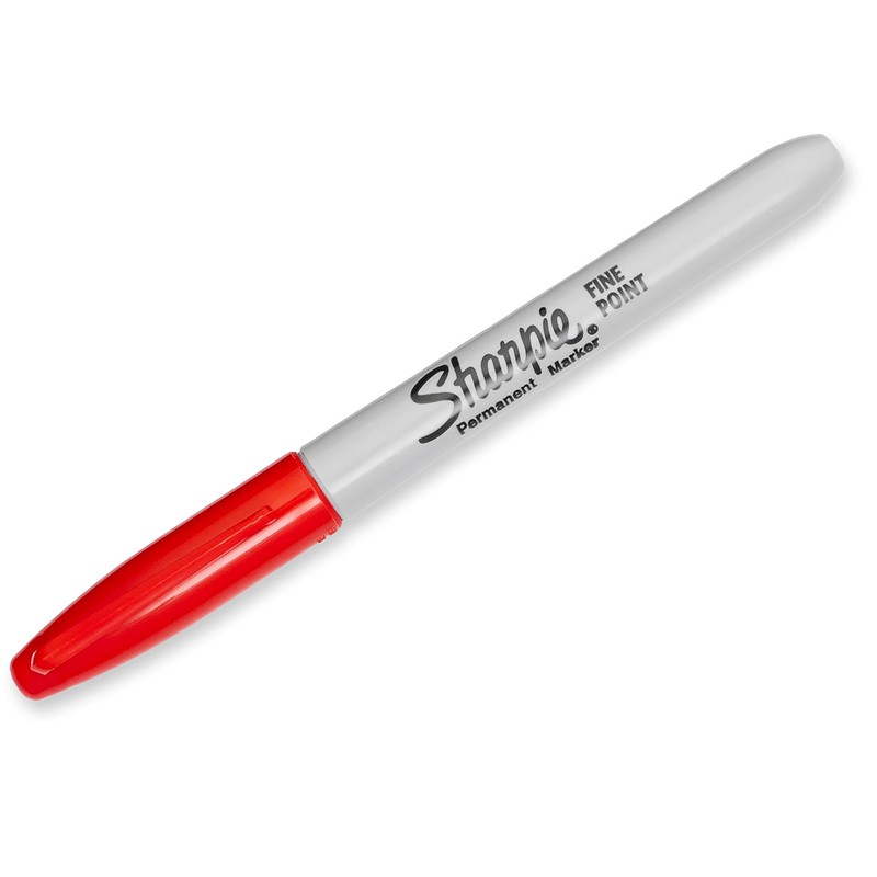 Sharpie Permanent Markers | Fine Point | Red Ink |