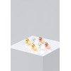 Elli Tricolour Silver Stud Earrings set gold plated - 0310880615