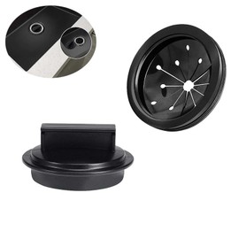 3 Inch Garbage Disposal Splash Guard Sink Stopper Universal Rubber Food Waste Disposer Sink Garbage Disposal Splash Guard and Drain Plug for Whirlaway/Waste King/Sinkmaster/GE Models