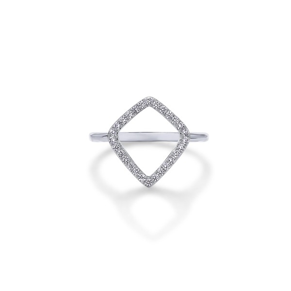 PAVOI 14K Gold Plated Two Toned Mixed Metals Diamond Shaped