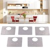 5Pcs Hinge Repair Plate Stainless Steel Firm Durable More Space