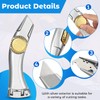 lizenoz 2PCS Silver Fixed Blade Roofing Knife Utility Knife with