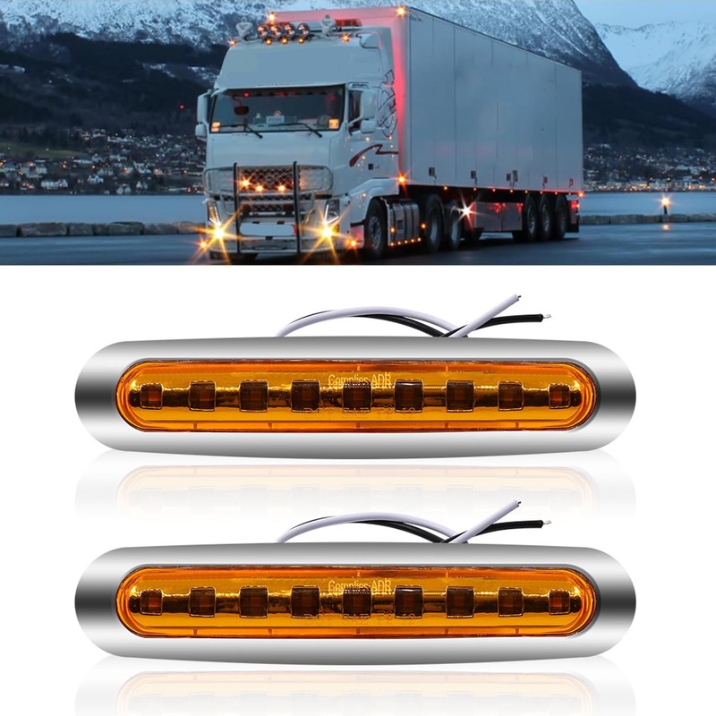 X-STYLE Side Marker Lamp, 9 LEDs 12 V, 24 V,