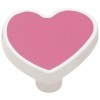 Liberty PBF955Y-PNK 1 3/8" Pink Heart Drawer  Cabinet Knob
