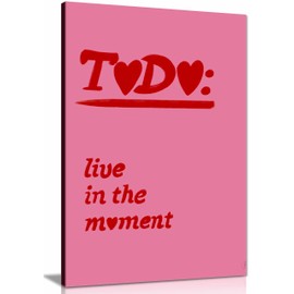 To do Framed Canvas Print, Pictures for Home Walls, Bedroom, Living Room & Bathroom Decor 31x20cm (12x8in)