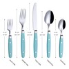 ANNOVA Silverware Set Stainless Steel Cutlery Color Handle With Rivet/Retro