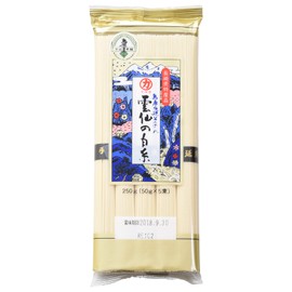 Kawasaki Shimabara Hand-stretched Somen, Unzen White It, 1.8 oz (50 g) x 5 Bundles