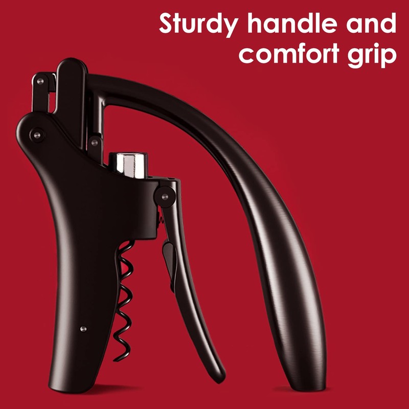 KEISSCO Compact Wine opener Vertical Lever Corkscrew Wine Bottle Opener
