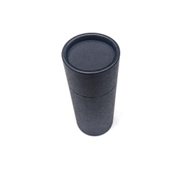 Contenedores de desodorante vacíos de cartón y desodorante, 2.5 onzas, estilo push-up, relleno superior, reutilizable y biodegradable (paquete de 6, negro)