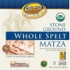 Shibolim Organic Whole Spelt Matzo Crackers Flatbread, 10.5 oz. (Pack