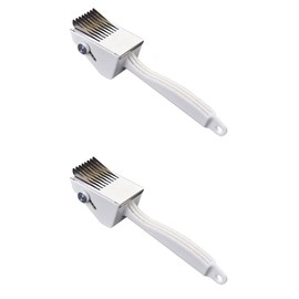 UPKOCH 2pcs Squid Cutting slicing squid cutter pastry cutter chicken breast cutter portable gizzard cutter cuttlefish slicer meat cutting stainless steel depth seafood