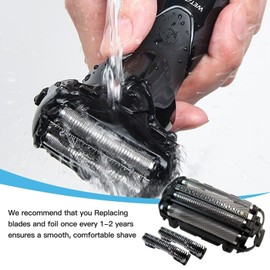 JRSHOME New WES9025PC Replacement Shaving Razor WES9025PC Outer Foil/Inner Blade Combo for ARC4 4-Blade Shaver ES-LA63AA, ES-LA63-S