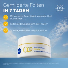 Nivea Power Q10 Anti-Wrinkle Extra Firming Day Cream SPF 30, Face Care Reduces & Prevents Wrinkles, Firming Day Cream with Pure Q10, Creatine & Hyaluronic Acid (50 ml)