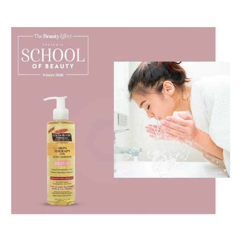 Aceite Limpiador Facial Palmer's Skin Therapy 190mL Rosa Mosqueta