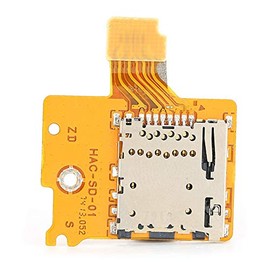 Qiilu Lector de Tarjetas Micro SD Interruptor de Repuesto Lector de Tarjetas SD Reemplazo de Aluminio Abs Micro Ranura para Tarjeta de Memoria Zócalo Lector de Tarjetas
