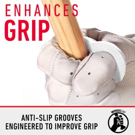 Franklin Sports Baseball Bat Swing Trainer - Gator Grip Grip Trainer - Baseball and Softball Hitting Aid - Knuckle Aligner and Swing Trainer - White