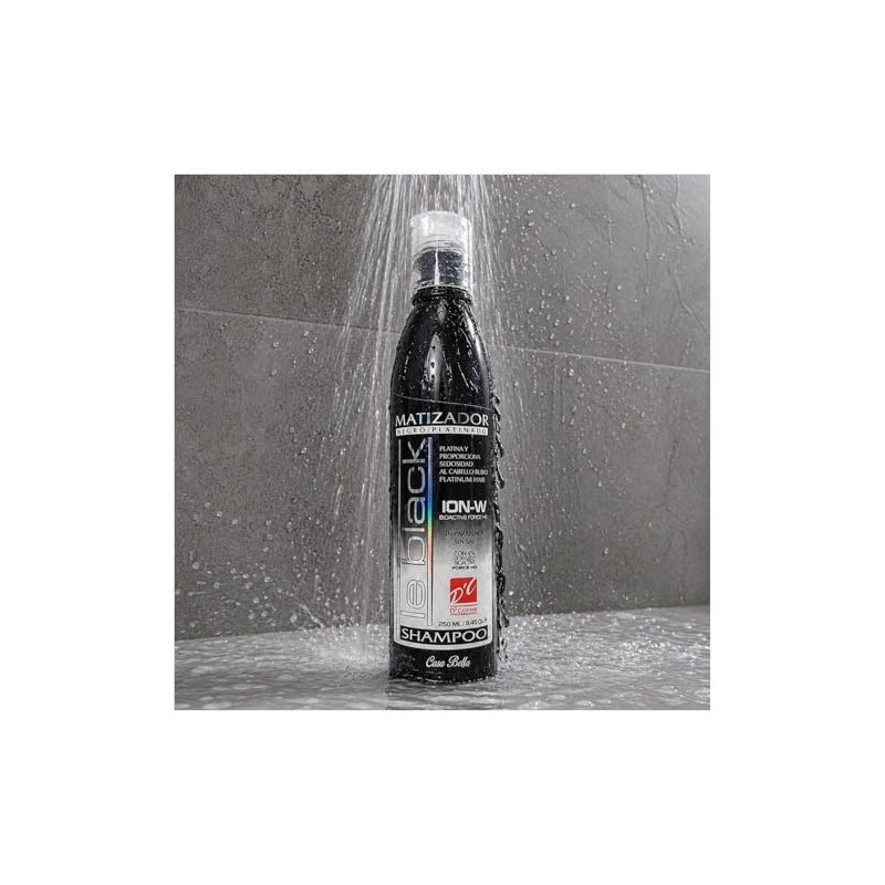 D'Conde Shampoo Matizador Le Black para Platinar Cabello Rubio, Pelo