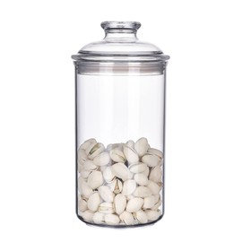 IVOOBR 34oz Acrylic Storage Jar, Airtight Lid with Silicone Sealing Ring, Ideal Canister Container for Sugar, Tea, Spices, Herbs, Shells, Bath Salt, Christmas Decorative Apothecary Jars