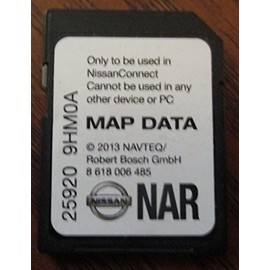 9HM0A NISSAN Connect SD Card, Navigation GPS MAP Data, NAVTEQ, NA/North America US Canada 25920-9HM0A 2014 2015 Rogue SENTRA Altima Sedan Xterra Titan Frontier