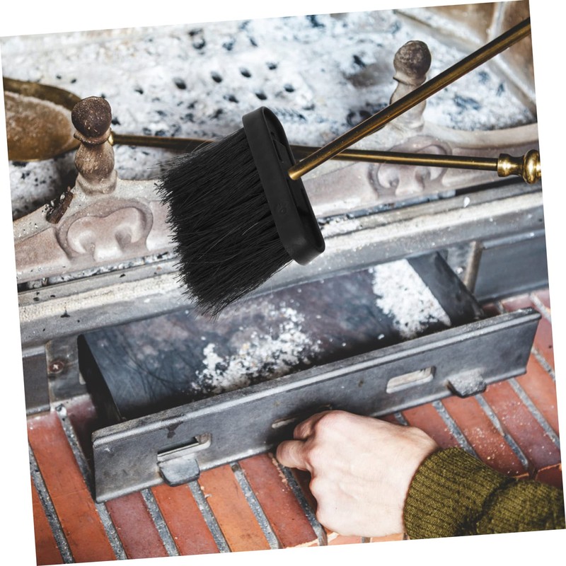 Ciieeo 2pcs Fireplace Brush Heads Replacement Brush for Dusting for