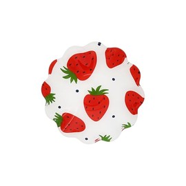 Pavilion Gift Company - Strawberries - 6" Glass Bowl Strawberries Summer Vibrant Dinnerware