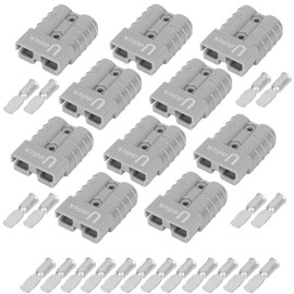 Uddick Battery Quick Disconnect Connecteur 600 V 50A, Grey, 10/12 AWG10PC