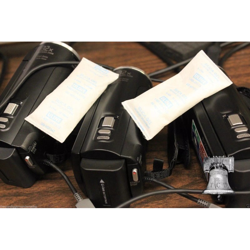 Uline 20 Silica Gel Packets 1/2 Gram Desiccant Coin Tarnish