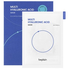 [Vegan Beauty] Be Plain Multi Hyaluronic Acid Mask 25ml, 5 packs, 1 pc / [비건뷰티] 비플레인 멀티 히알루론산 마스크 25ml, 5개입, 1개