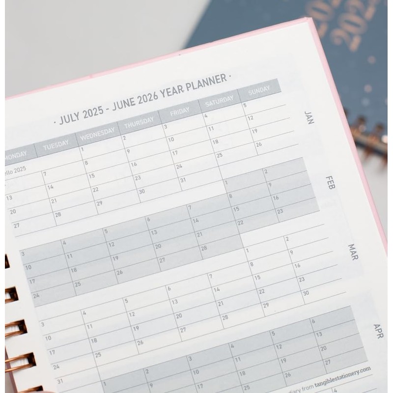 2025-2026 Academic Diary A5 Week to View - Mid Year