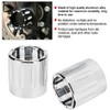 2pcs Aluminum Alloy Motorcycle Axle Skull Nut Bolt Cover Cap