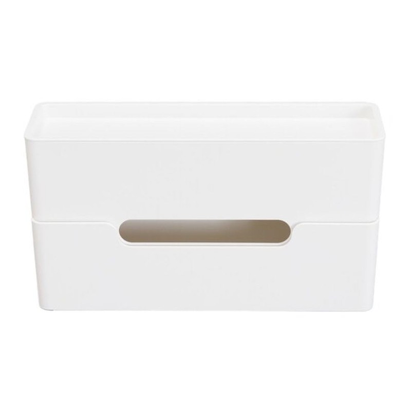 Nitori 8131431 Multi-functional Tissue Case, White