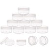 10 Gram Sample Containers with Lids, 10Pcs Clear Sample Jars,