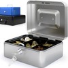 ACROPAQ 10001S Lockable Cash Box with Coin Counting Board, Small