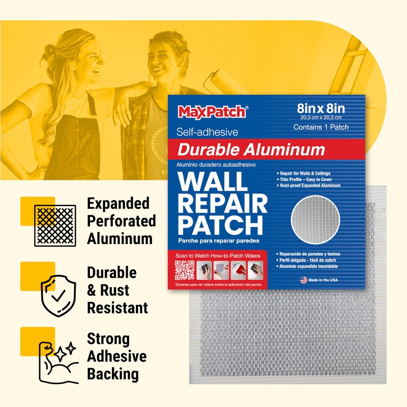 MaxPatch® 4 in. x 4 in. Aluminum Self-Adhesive Wall Repair