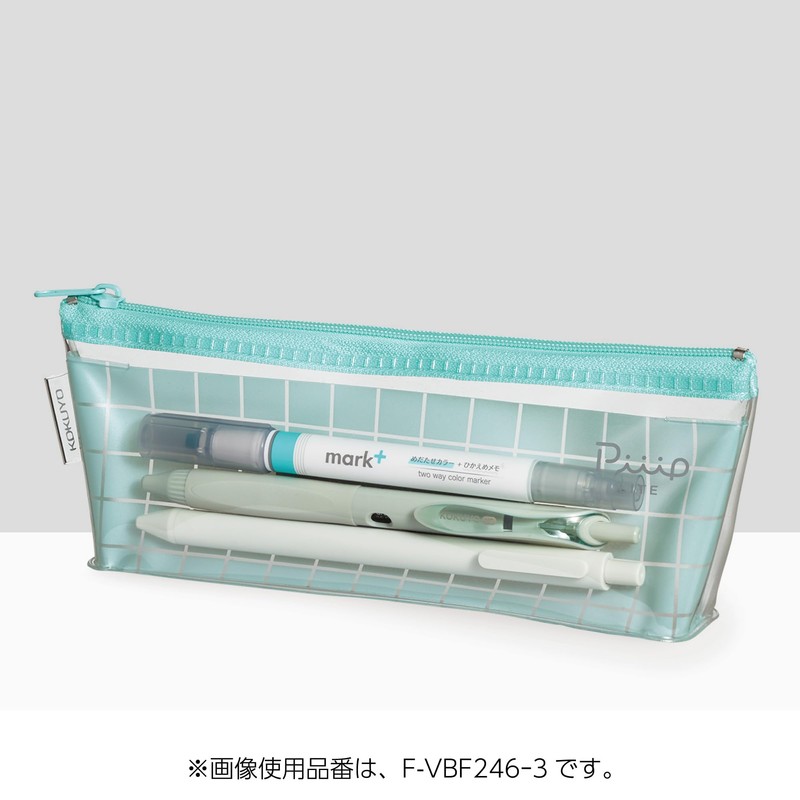 Kokuyo F-VBF246-1 Pencil Case, Pencil Case, Tool Pen Case, Peeplight,