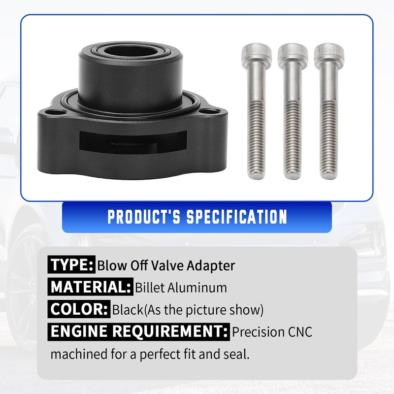 WIKIBB Blow Off Valve Adapter BOV Adapter Compatible with 2019+