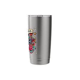 Freestyle Forever 80s Boombox for Retro Dance Music Fans Stainless Steel Insulated Tumbler