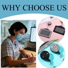 4 Pcs Bling Horizontal Vertical Badge Holder with Retractable Reel,