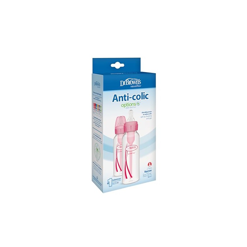 DR BROWNS OPTIONS ESTANDAR 2 PZ DE 250 ML ROSA