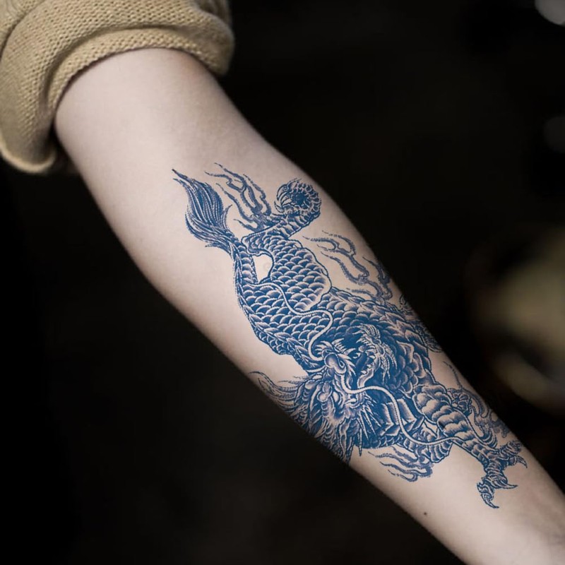 Oottati 2 Sheets Semi Permanent Waterproof Temporary Tattoos, 2 Weeks