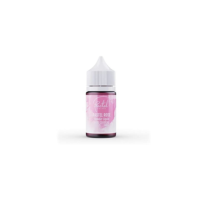 Fractal Colours FlowAir Airbrush Liquid Food Colouring 30ml Pastel Rose