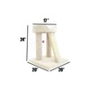 Maykoosh French Flair Elevated Cat Scratch Post with Cat Bed,