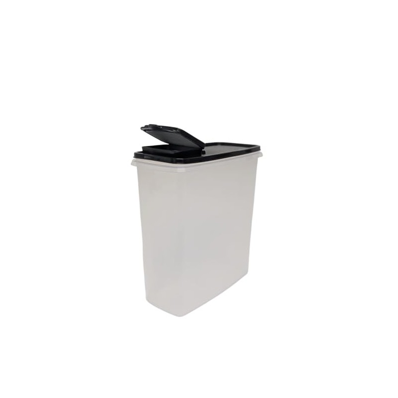 Tupperware Eidgenosse 2.8 Litres Black Transparent with Chute Storage Container
