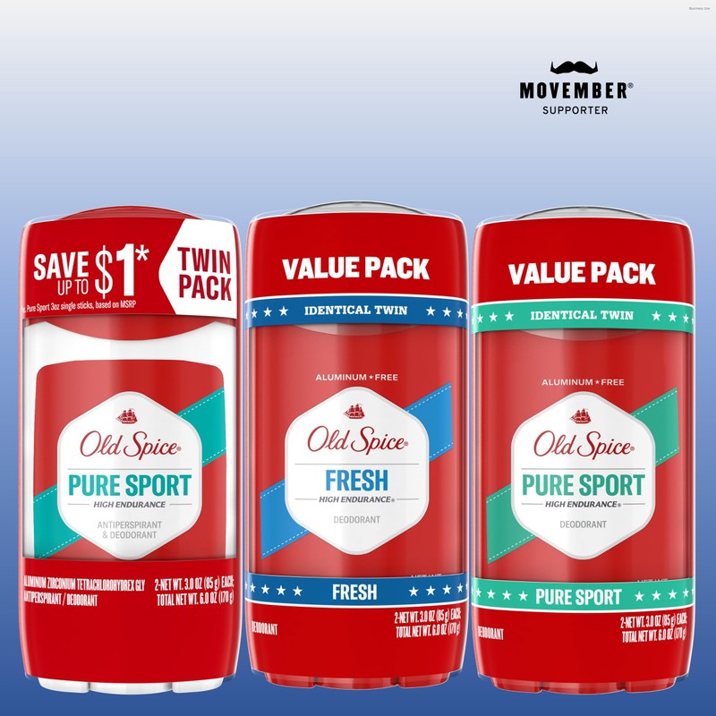 Old Spice High Endurance Deodorant for Men, Aluminum Free, Fresh